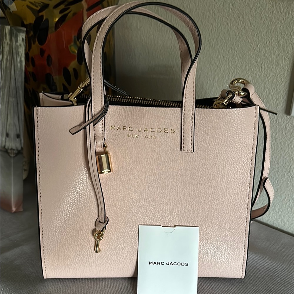 Marc Jacobs Pink Leather Tote Bag